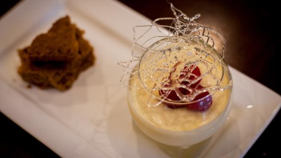 Food served at a wedding breakfast