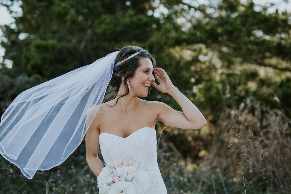 strapless wedding dress