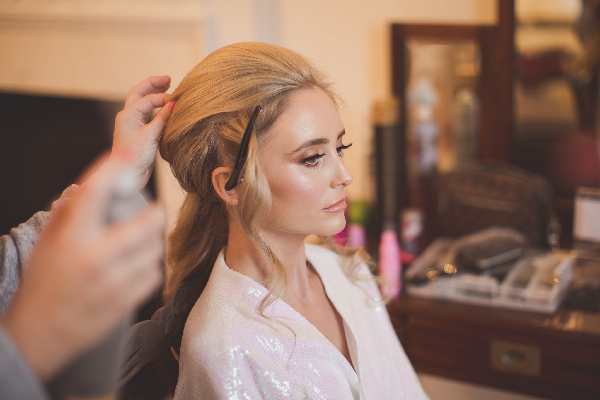 bride getting ready