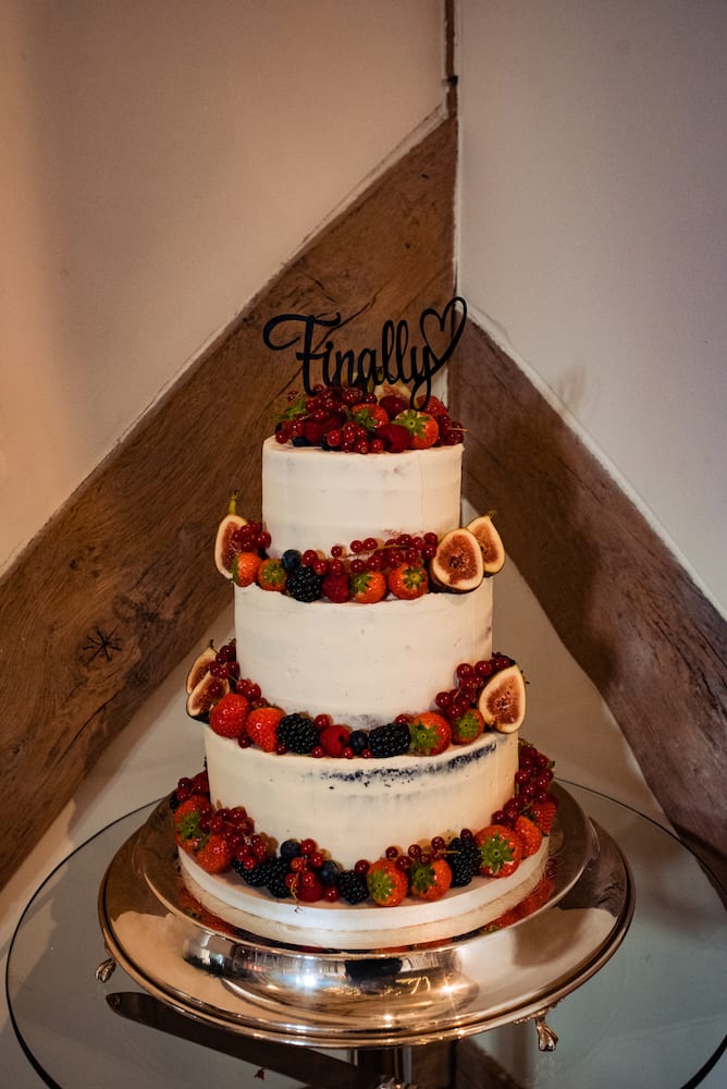 fresh fruit wedding cake