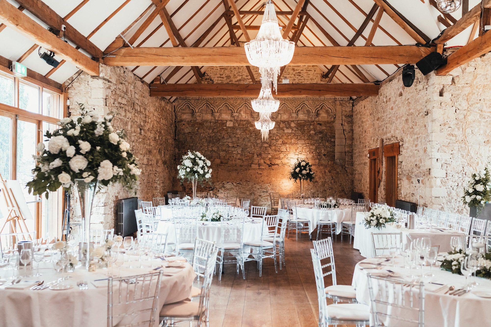 Notley Abbey wedding reception