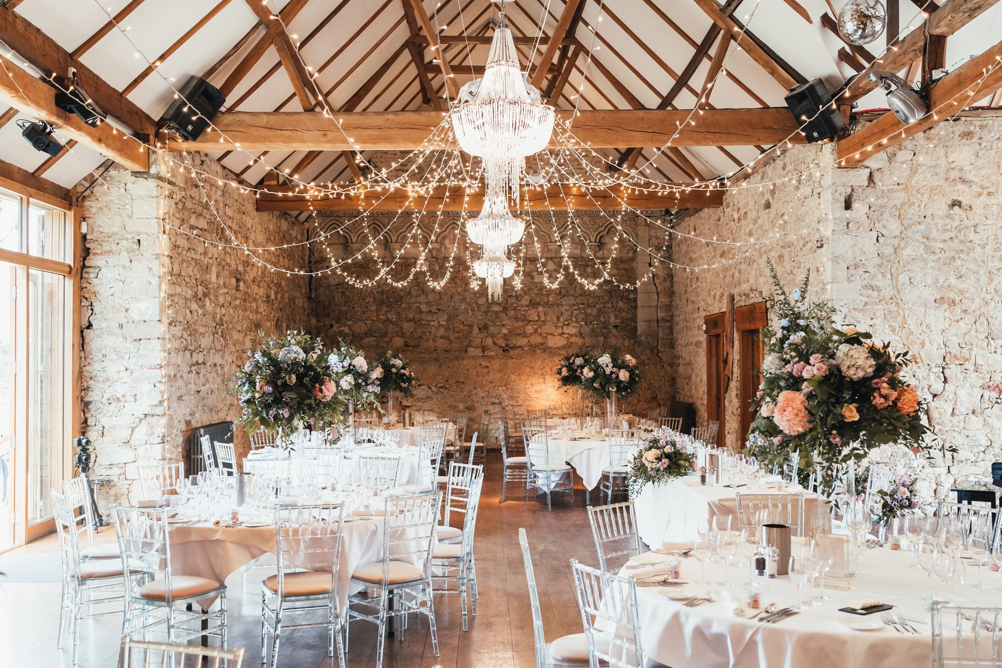 Notley Abbey wedding reception